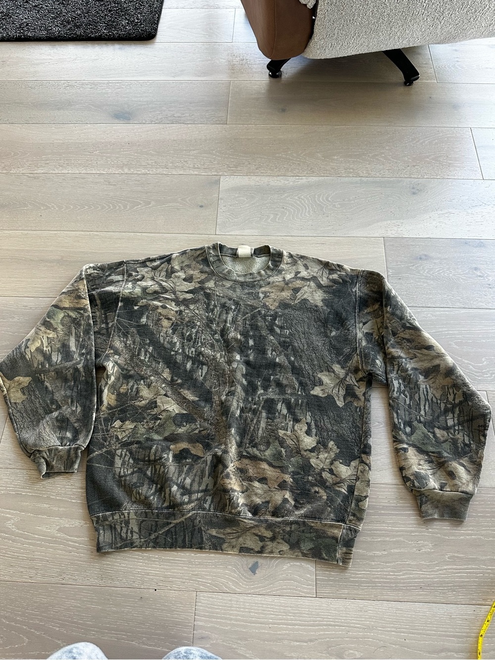 Vintage 90s Jerzees Outdoors Camo Crewneck Sweatshirt Size large Mossy Oak